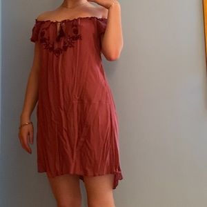rusty red free people sundress